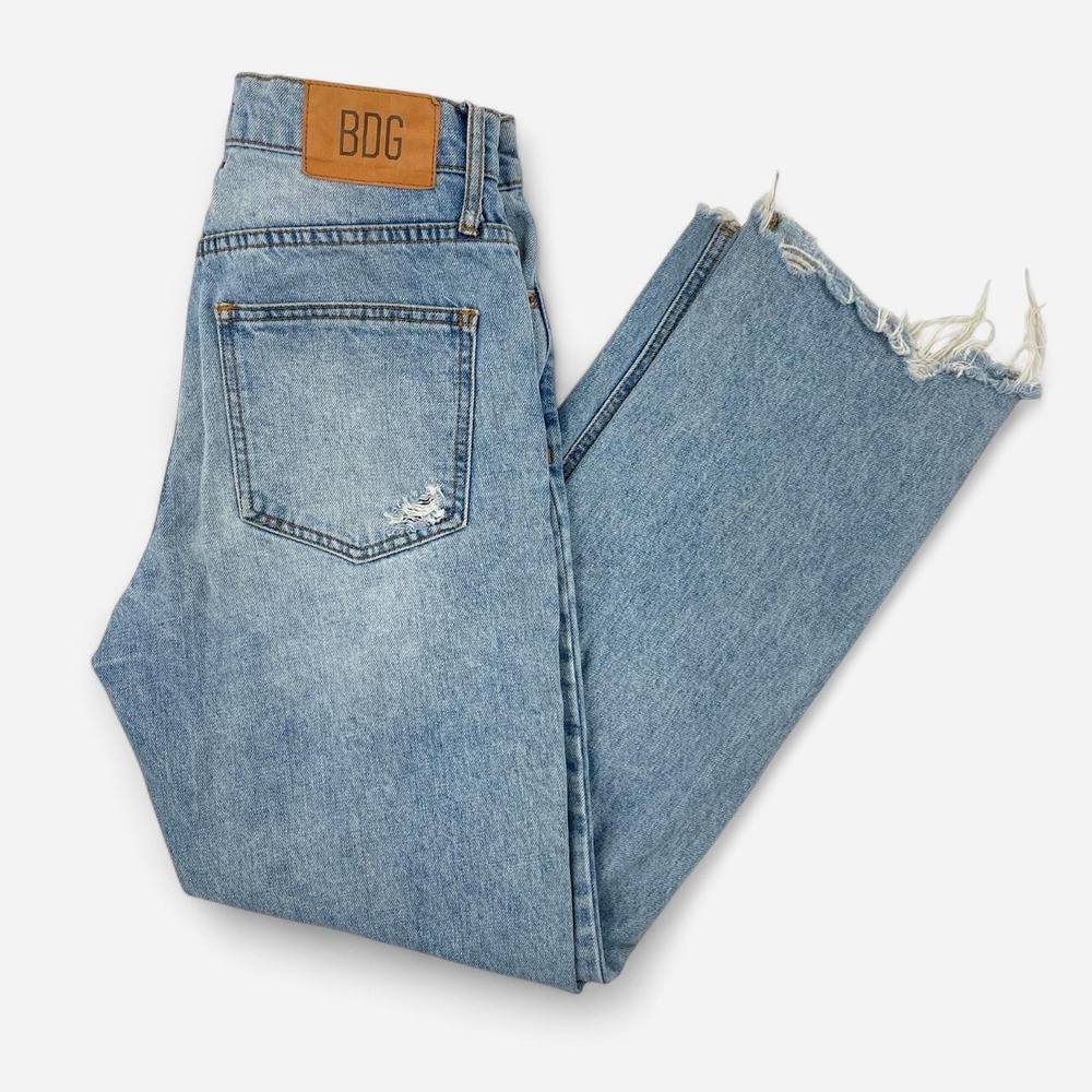 BDG Urban Outfitters Women's Cowboy Jeans Relaxed Fit 27 High Rise Distressed